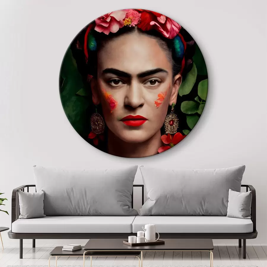 Wandbilder Blume, Lippe und Frisur r32861