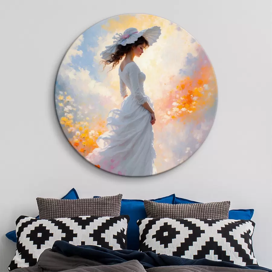 Wandbilder Mädchen in Blumen r38570