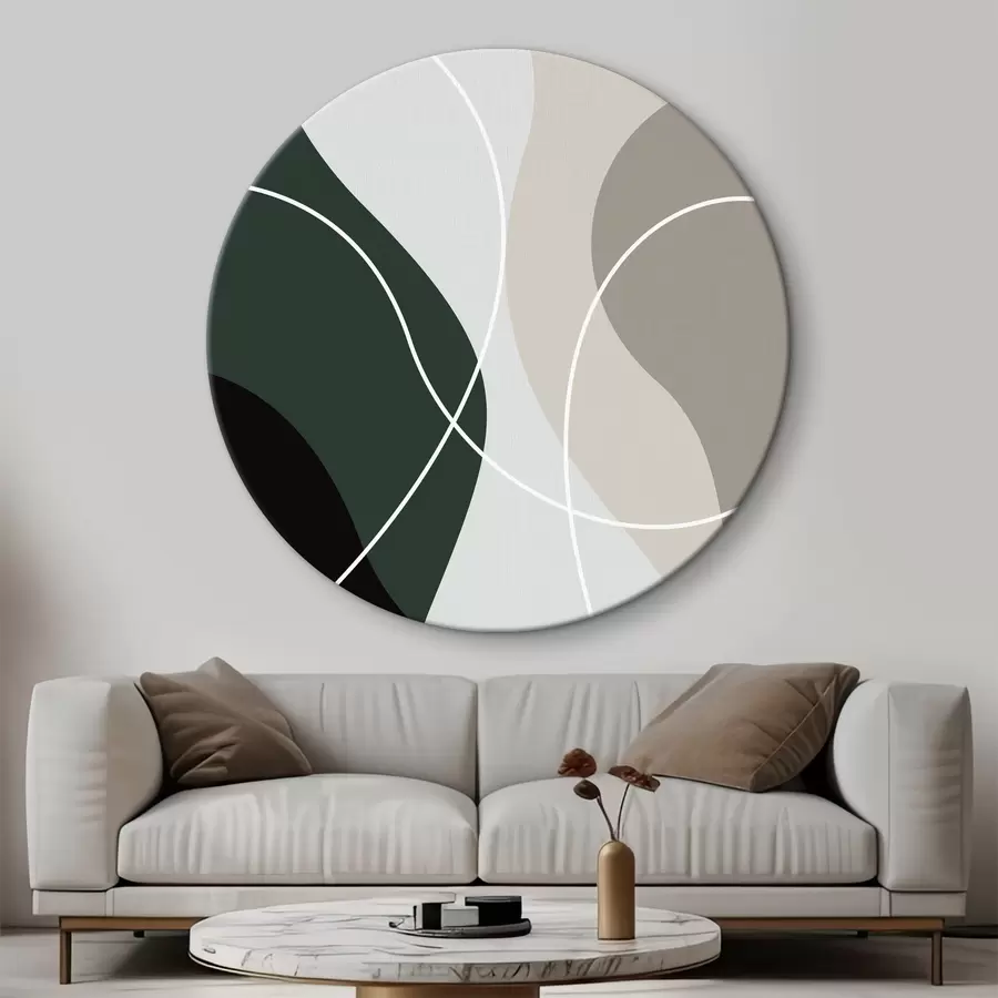 Wandbilder Geschichtete Eleganz: Harmonie der erdigen Töne r35947