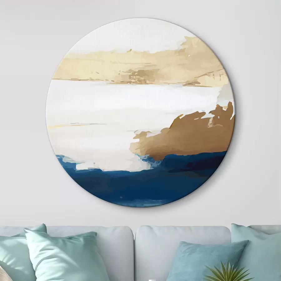 Wandbilder Leichte Abstraktion mit blauen Akzenten r36622