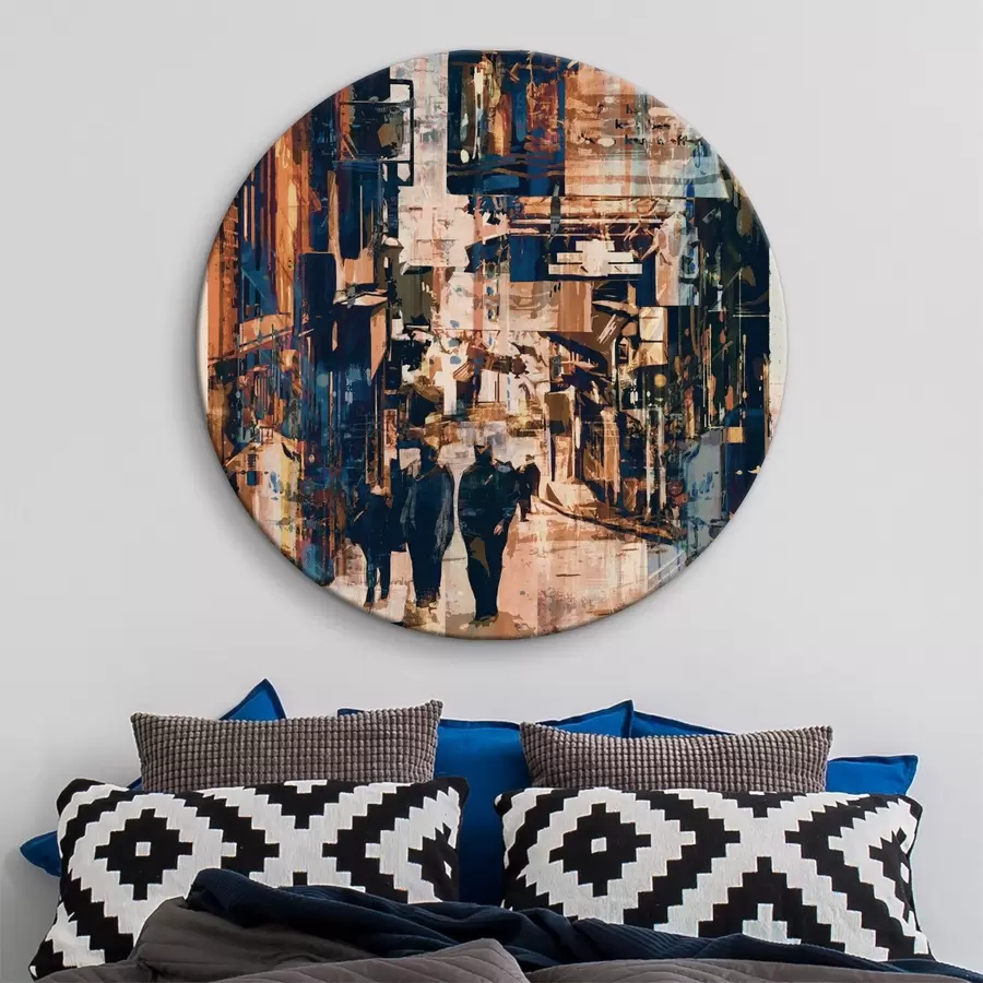 Wandbilder Moderne Abstraktion Grunge belebten städtischen Straße in Amerika r37081