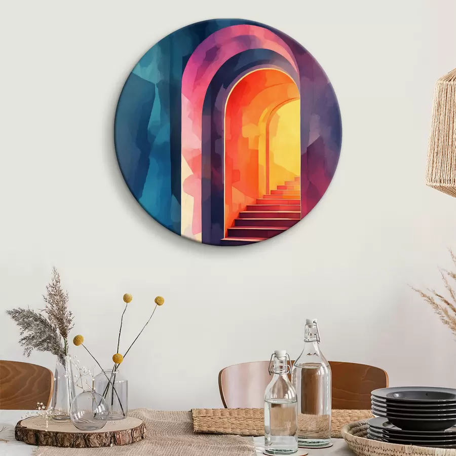 Wandbilder Mehrstufiger Eingang in Aquarell r39863