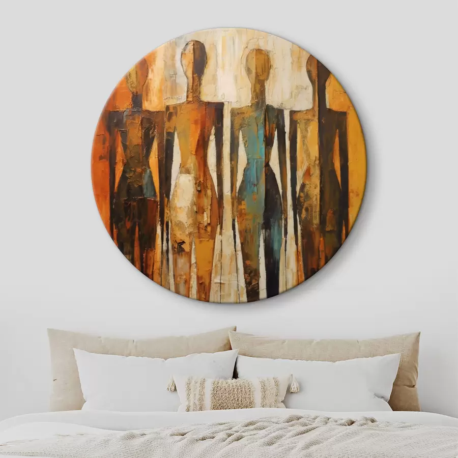 Wandbilder Farbe, Holz und Kunst r33852