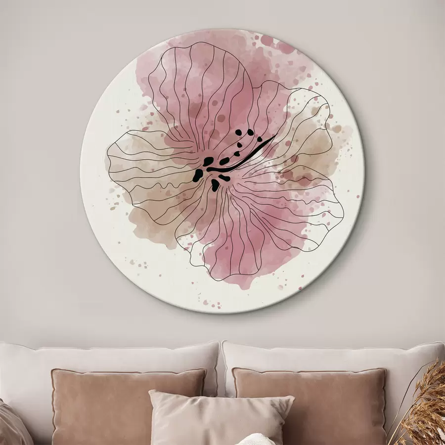 Wandbilder Rosa Erröten in Aquarell r36136