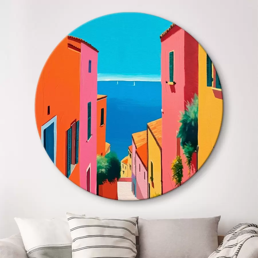 Wandbilder Meerblick und helle Straße r39579