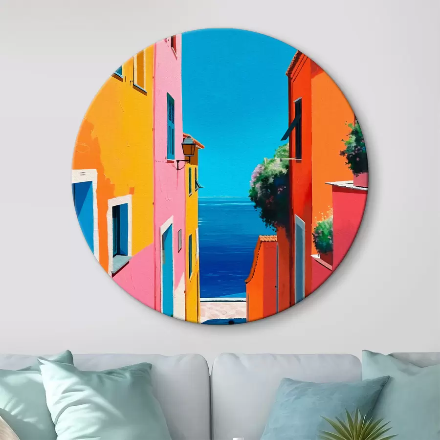 Wandbilder Meerblick und helle Straße r39582