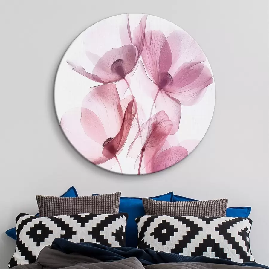 Wandbilder Stilvolle transparente Blumen, neuer Trend r39575