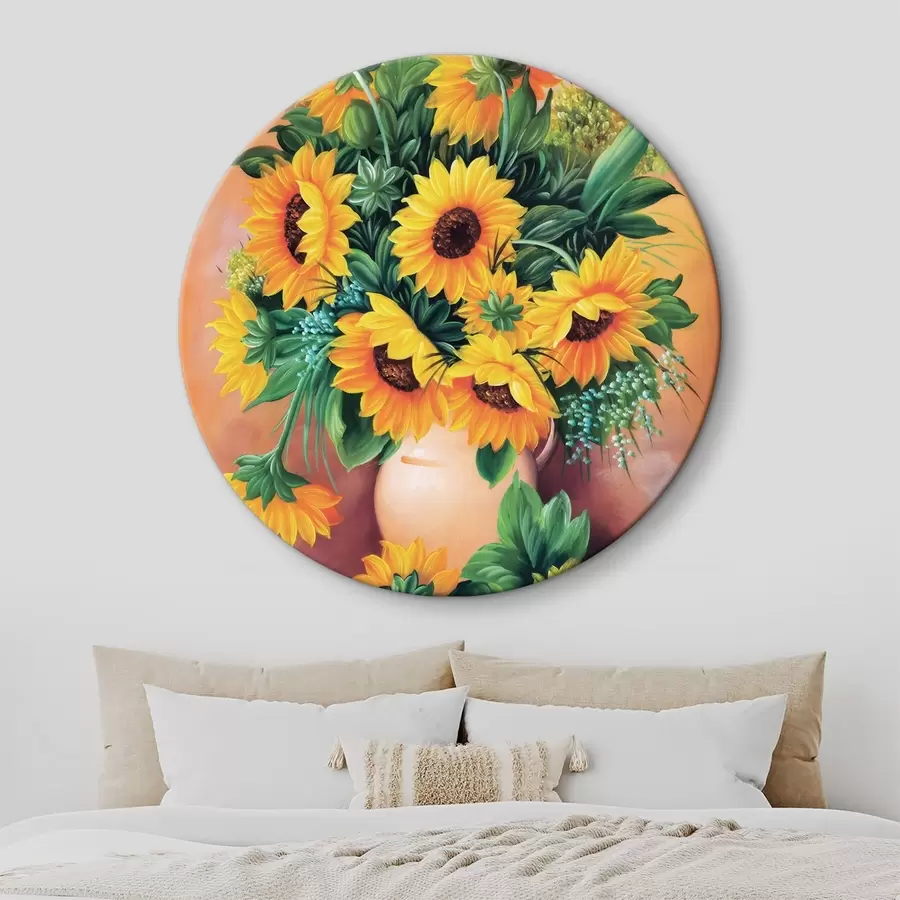 Wandbilder Sonnenblumen in einer Vase r00860