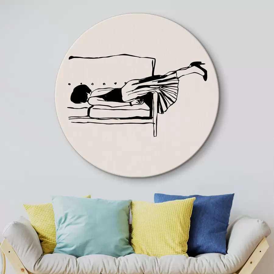 Wandbilder Trendy Mädchen Mode Boho-Stil zeitgenössische Kunst r37422