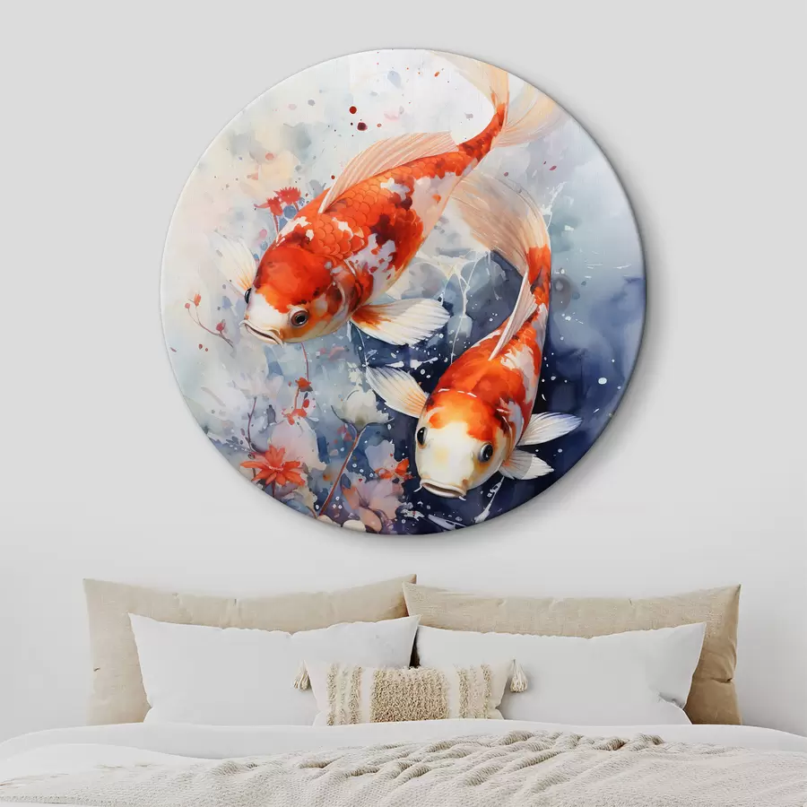 Wandbilder Wasser, Flüssigkeit und Koi r34245