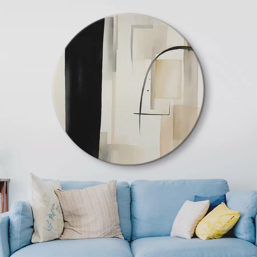 Wandbilder Aquarellierte Abstraktion mit rechteckigen Figuren r37170