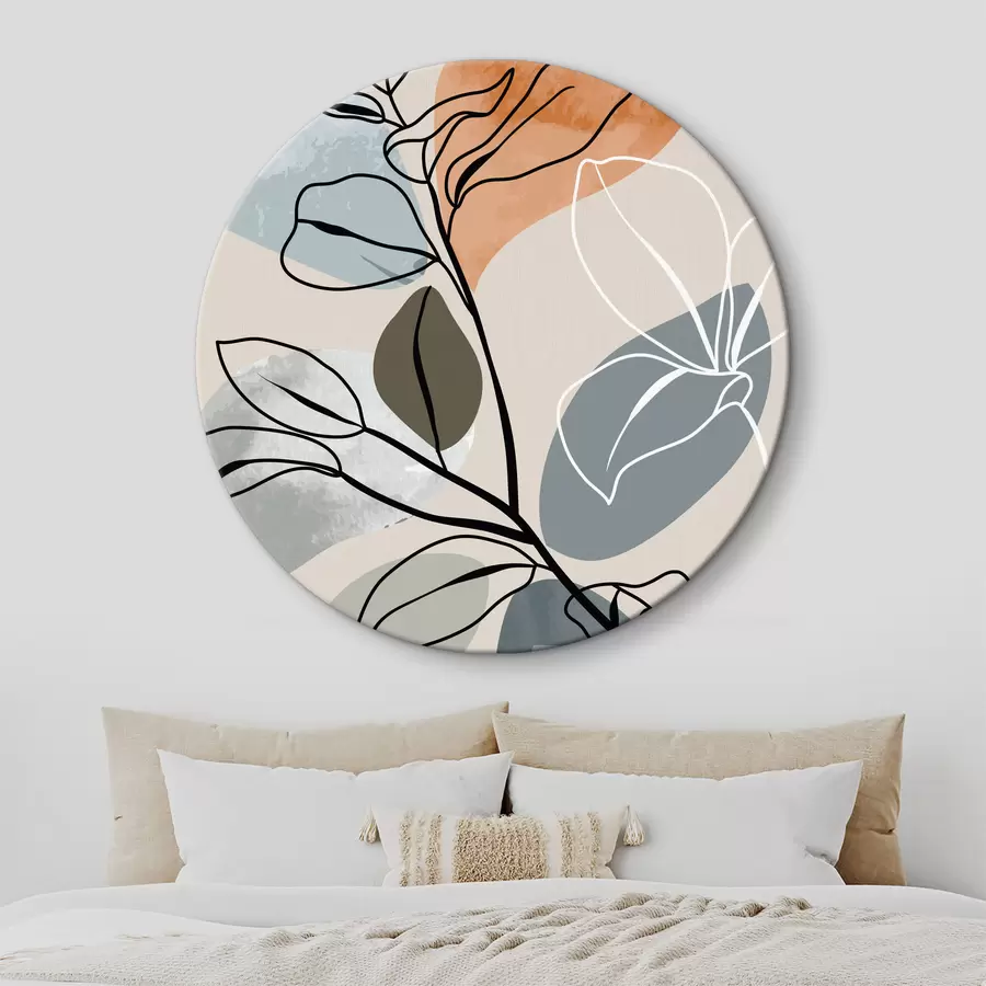 Wandbilder Aquarellblätter im böhmischen Stil r36817