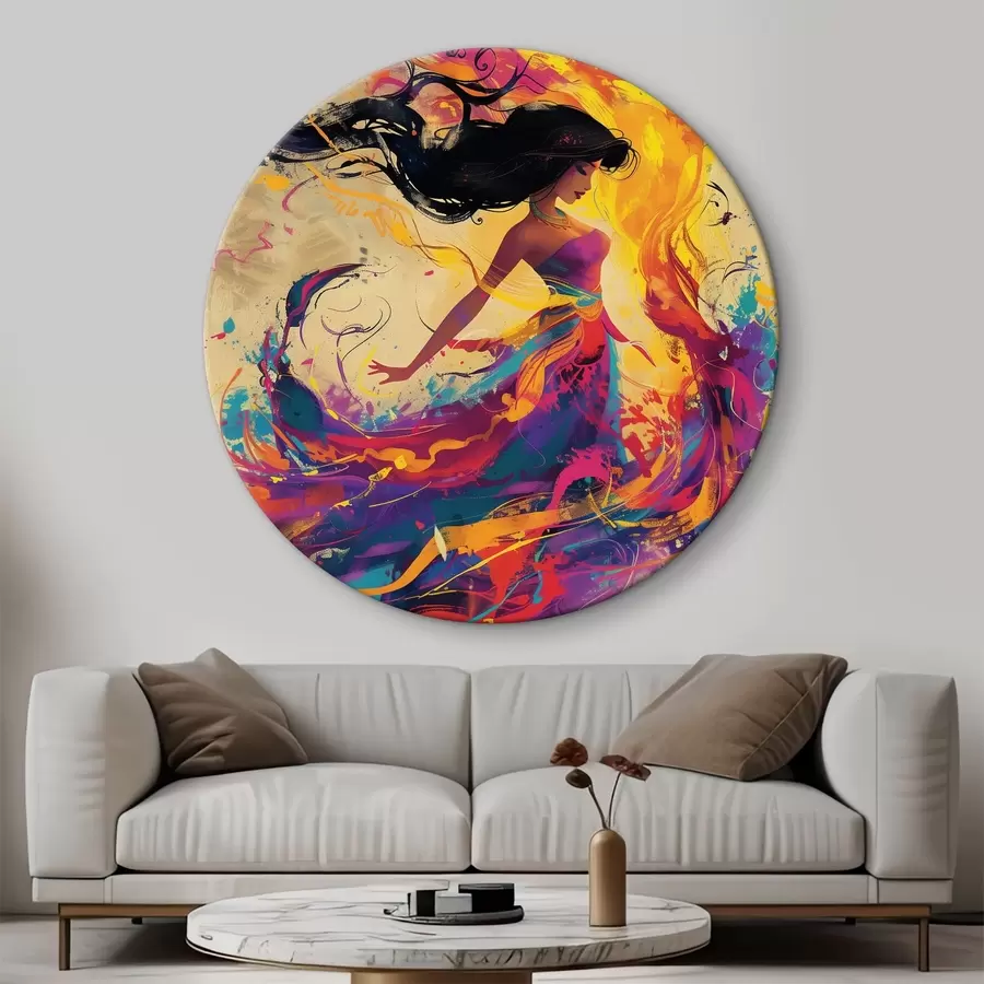 Wandbilder Aquarell eines Mädchens r38528