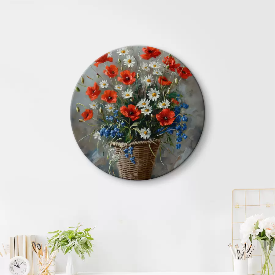 Wandbilder Wildblumen werden gezeichnet r40259