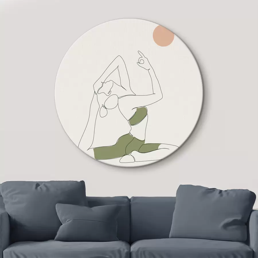 Wandbilder Yoga-Pose für Mädchen Asana der Taube r37986