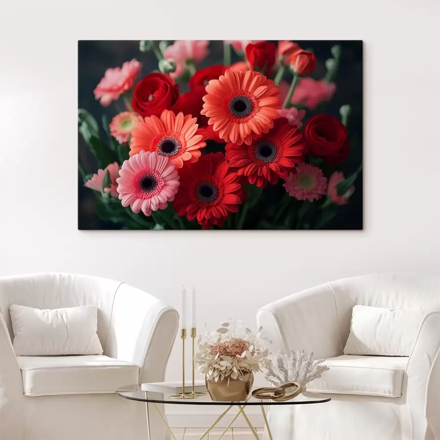 Wandbilder rote Blumen s42013