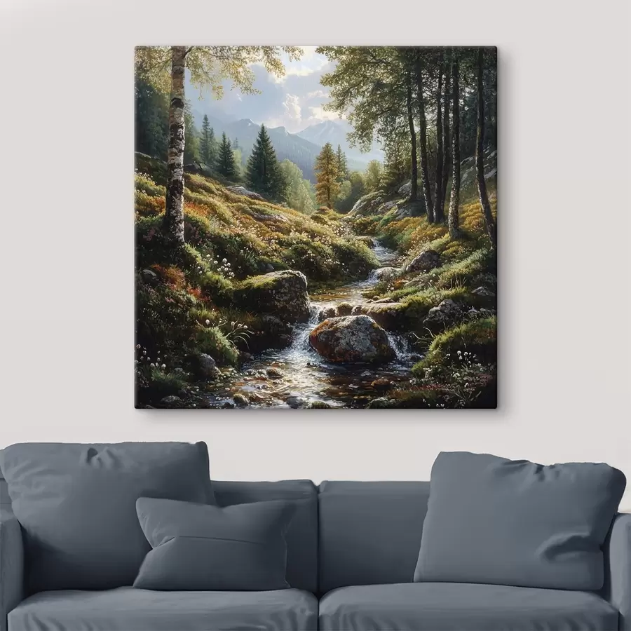 Wandbilder strom in den Bergen s42023