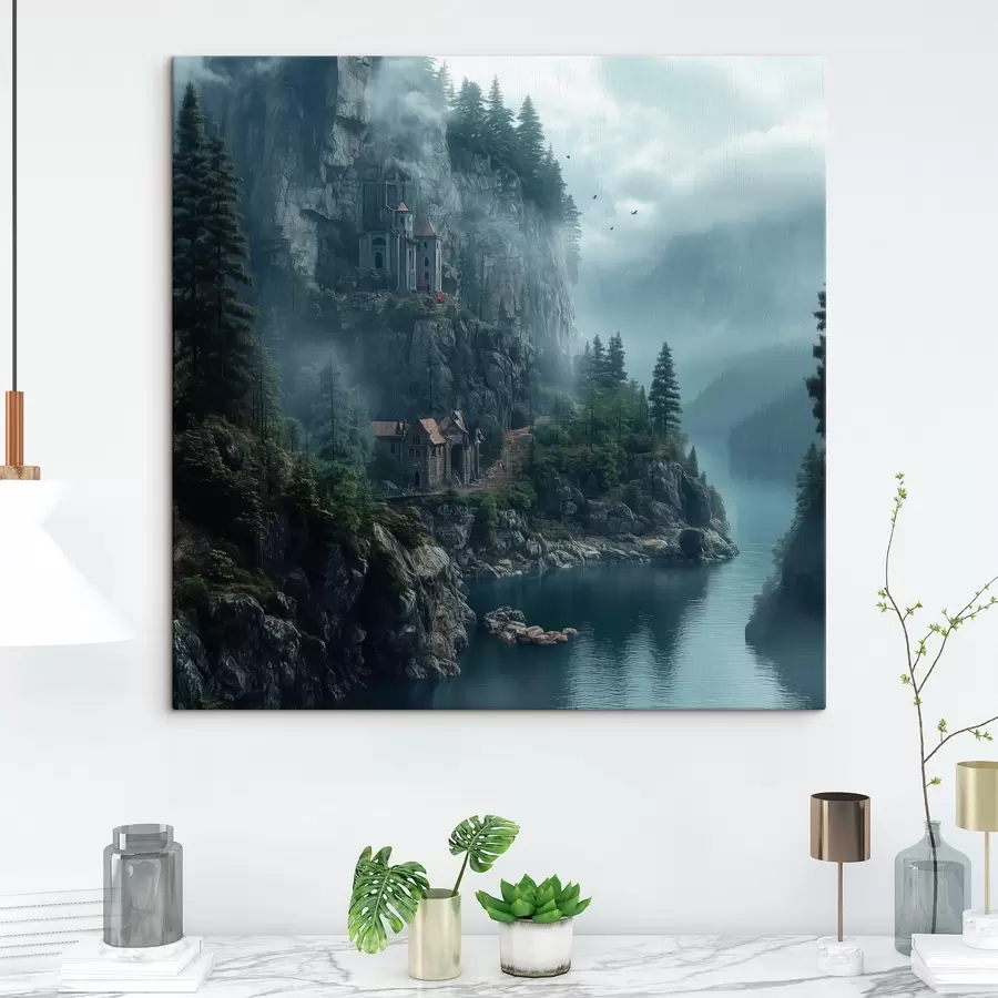 Wandbilder berge und See s42027