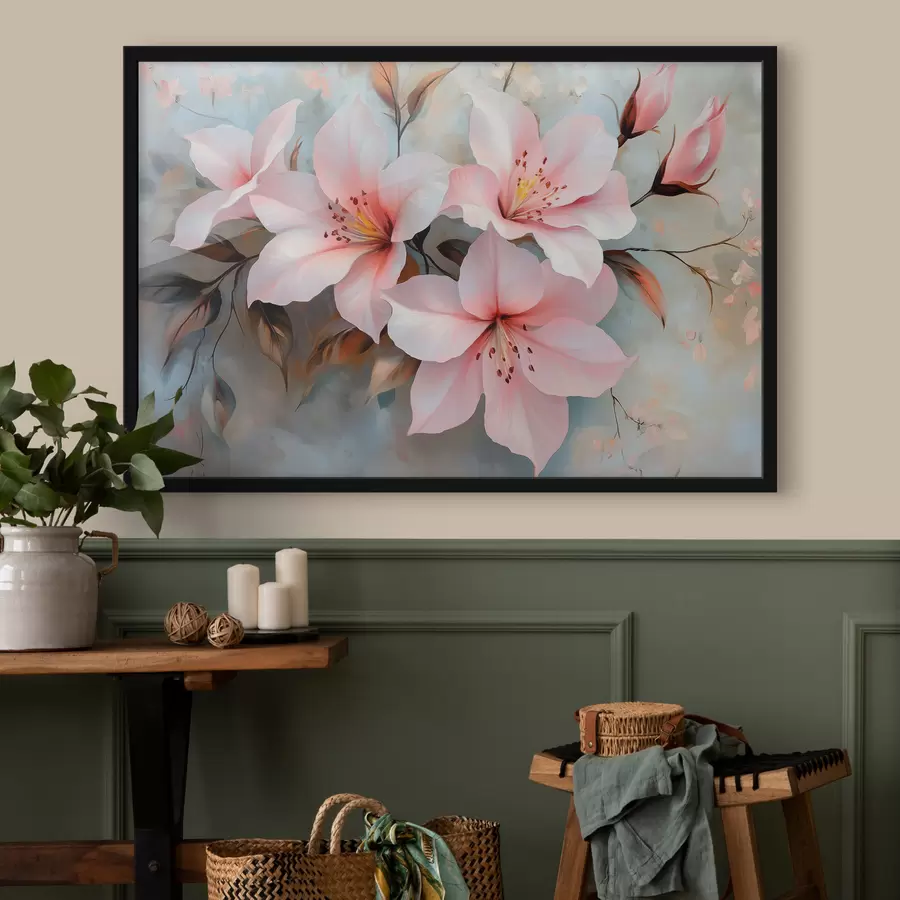 Fototapete zartrosa Blüten f42010