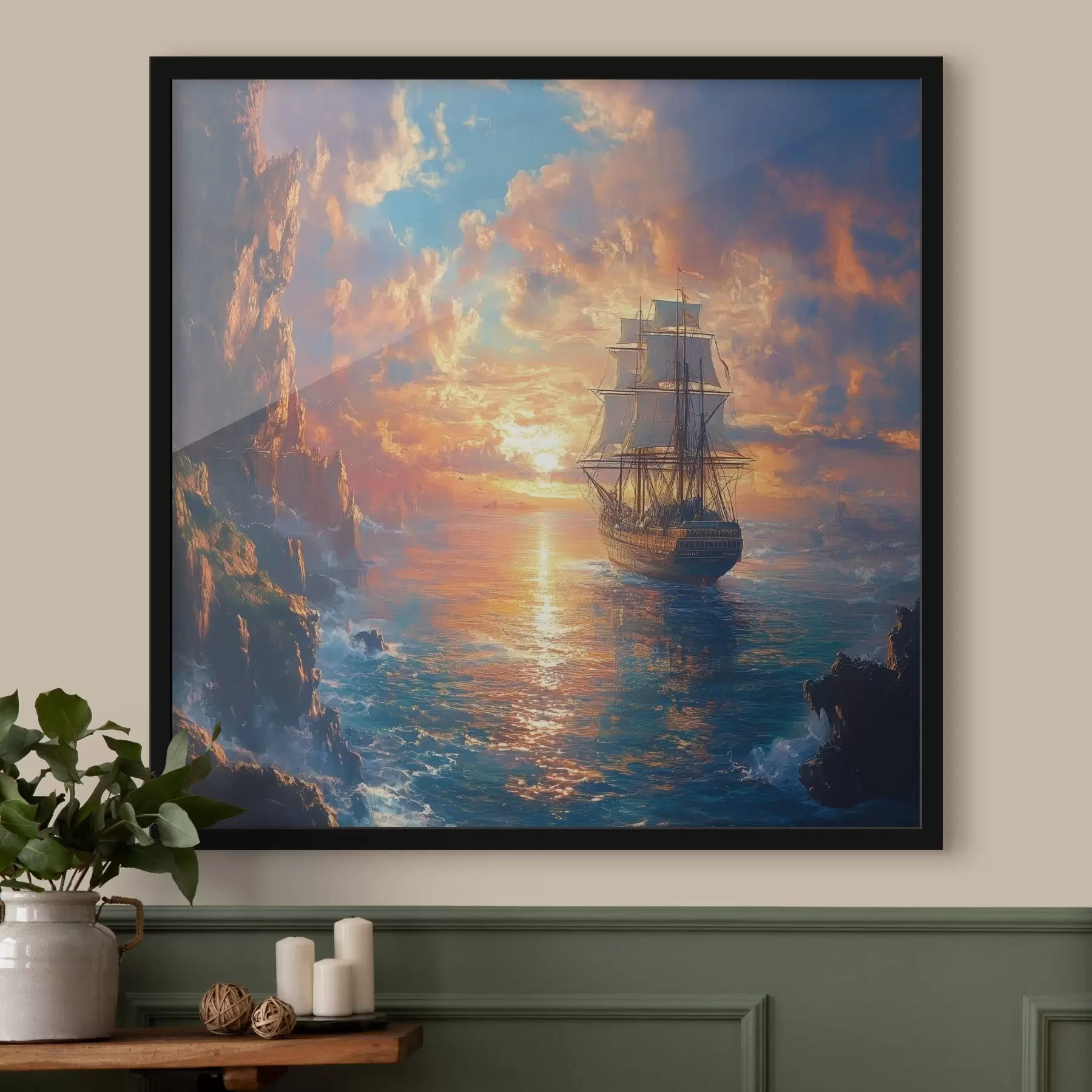 Fototapete schiff auf dem Meer f42024