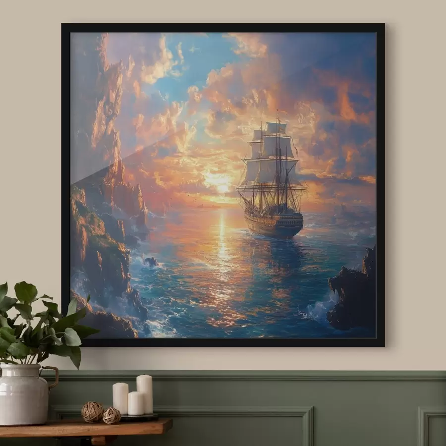 Fototapete schiff auf dem Meer f42024