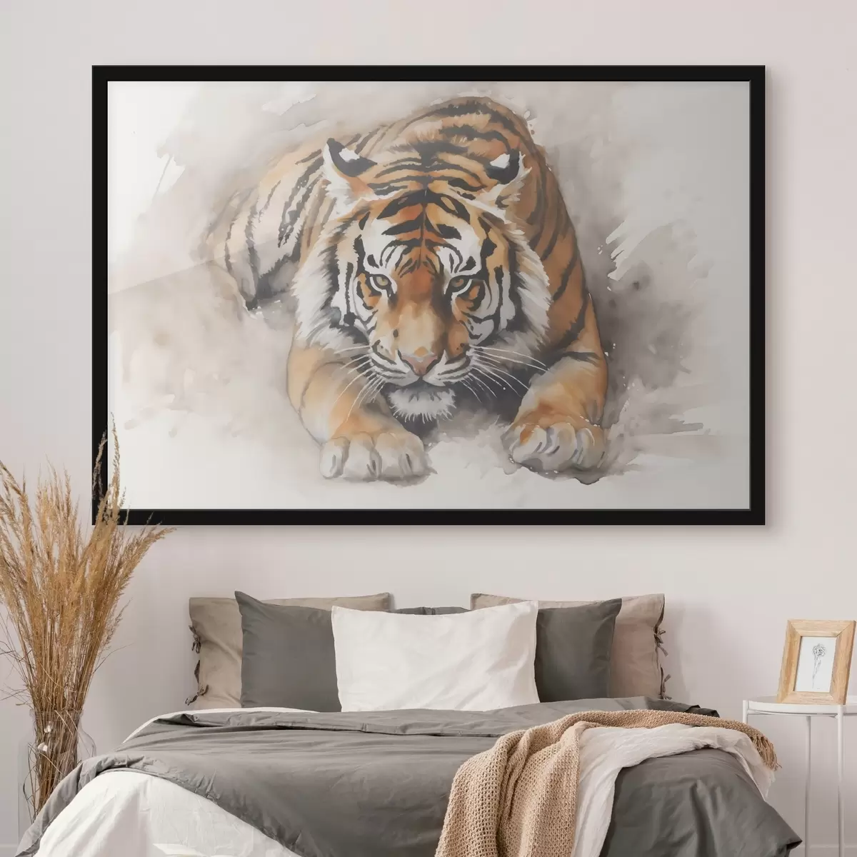 Poster Tiger-Imitation Aquarell f42037