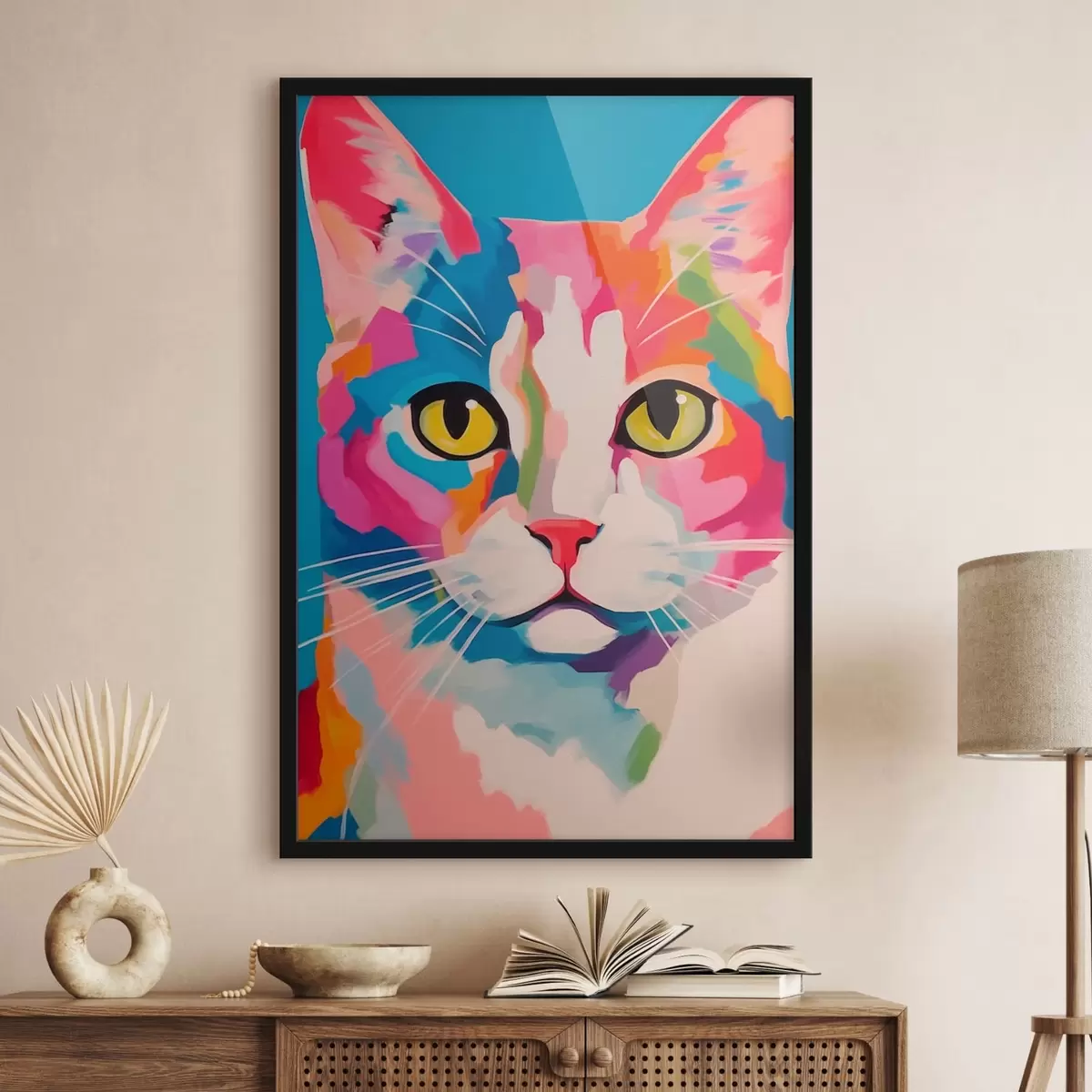 Poster Bunte Katze f41793