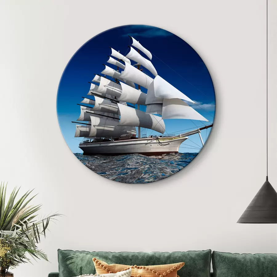 Wandbilder Wasser, Boot und Himmel r18347