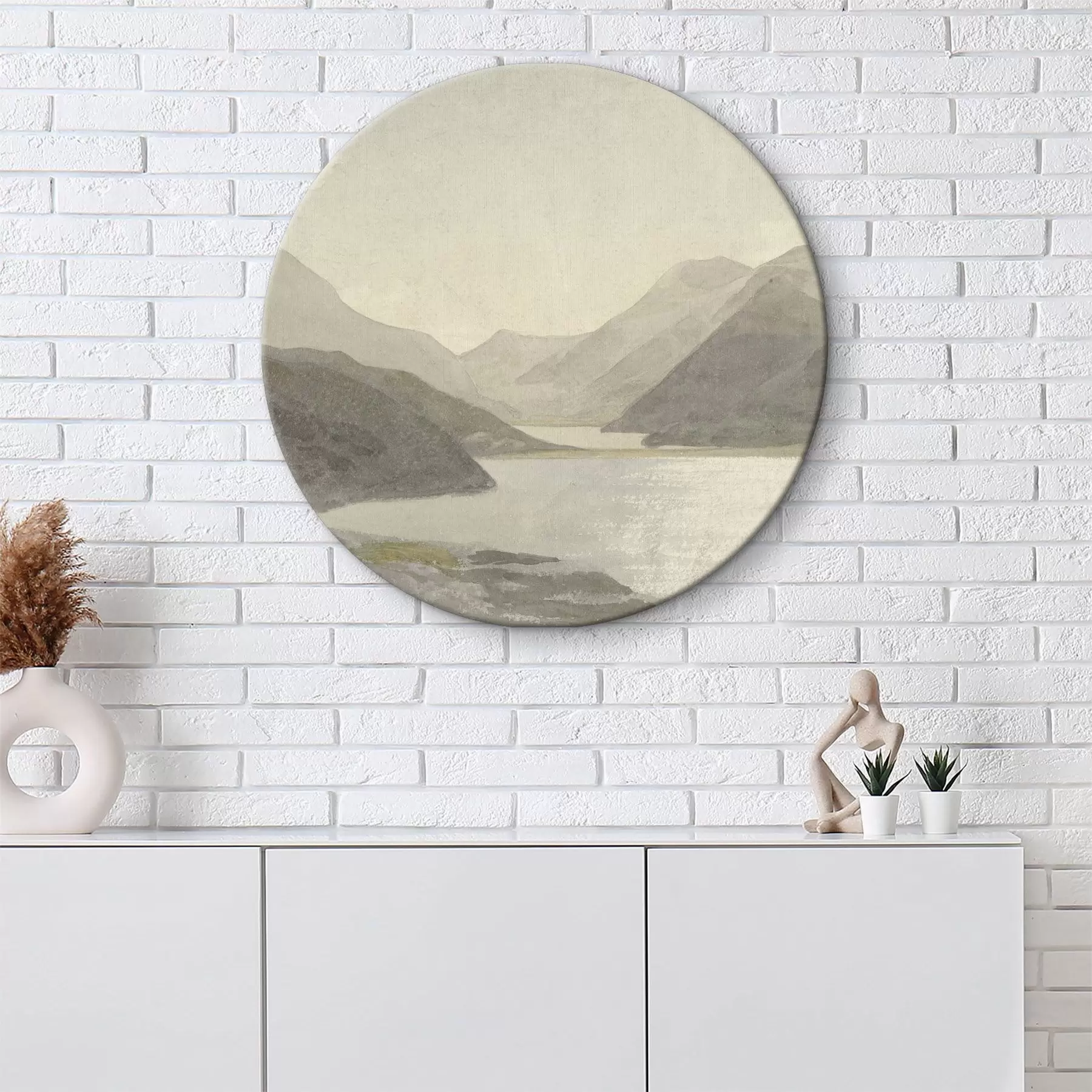 Fototapete Wasser, Himmel und Berge r32629