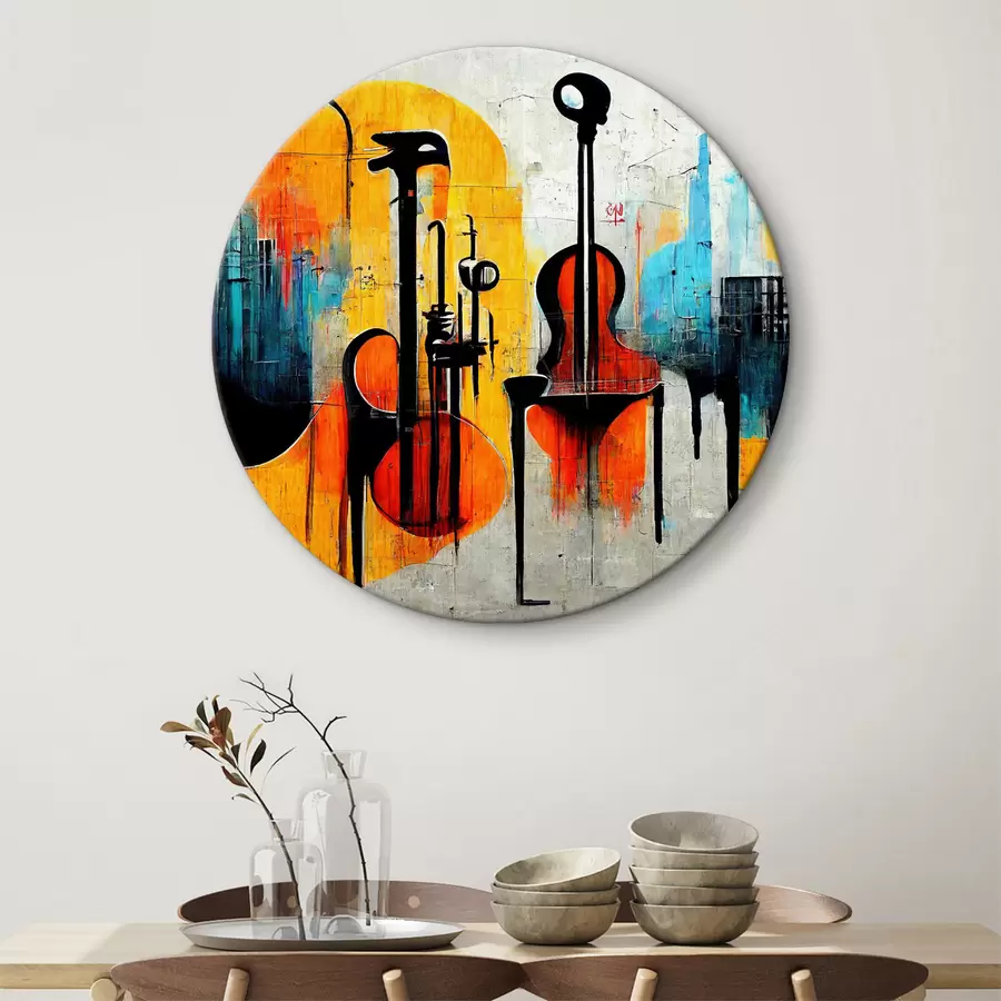 Wandbilder Musikinstrument, Kunstfarbe und Farbe r33044