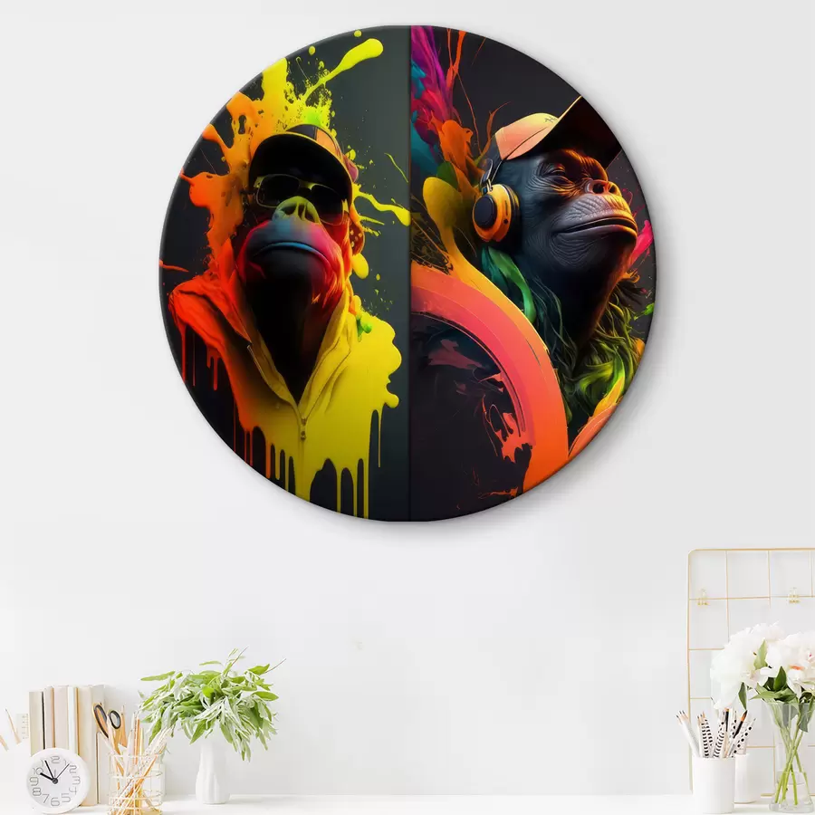 Wandbilder Wirbeltiere, Kunst und Schrift r34885