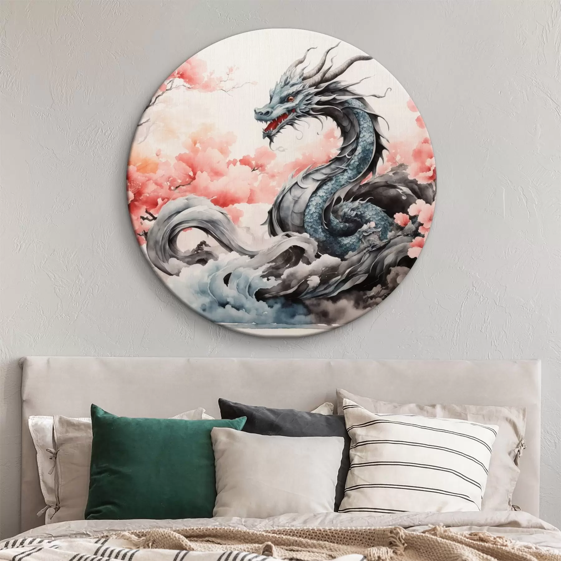 Wandbilder Drache aus der chinesischen Mythologie Aquarell r36239