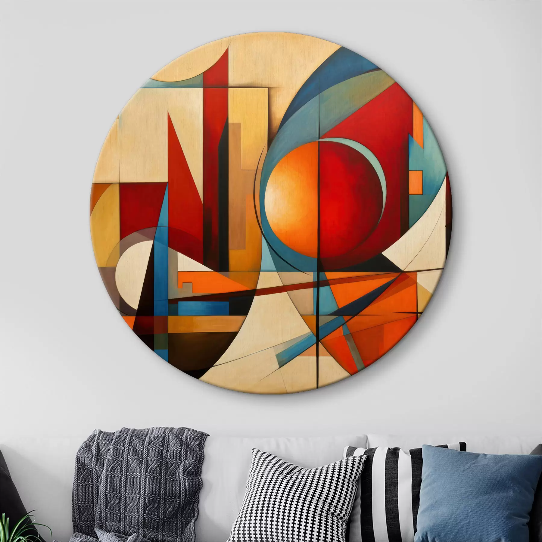 Wandbilder Abstraktion von geometrischen Formen r36302