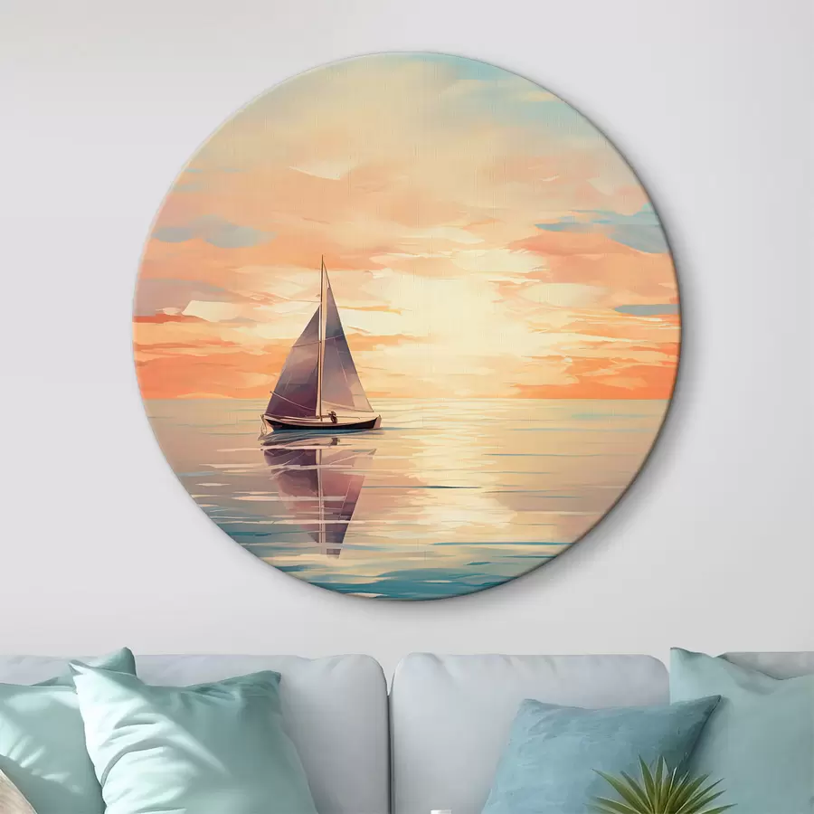 Wandbilder Aquarell Boot r38050