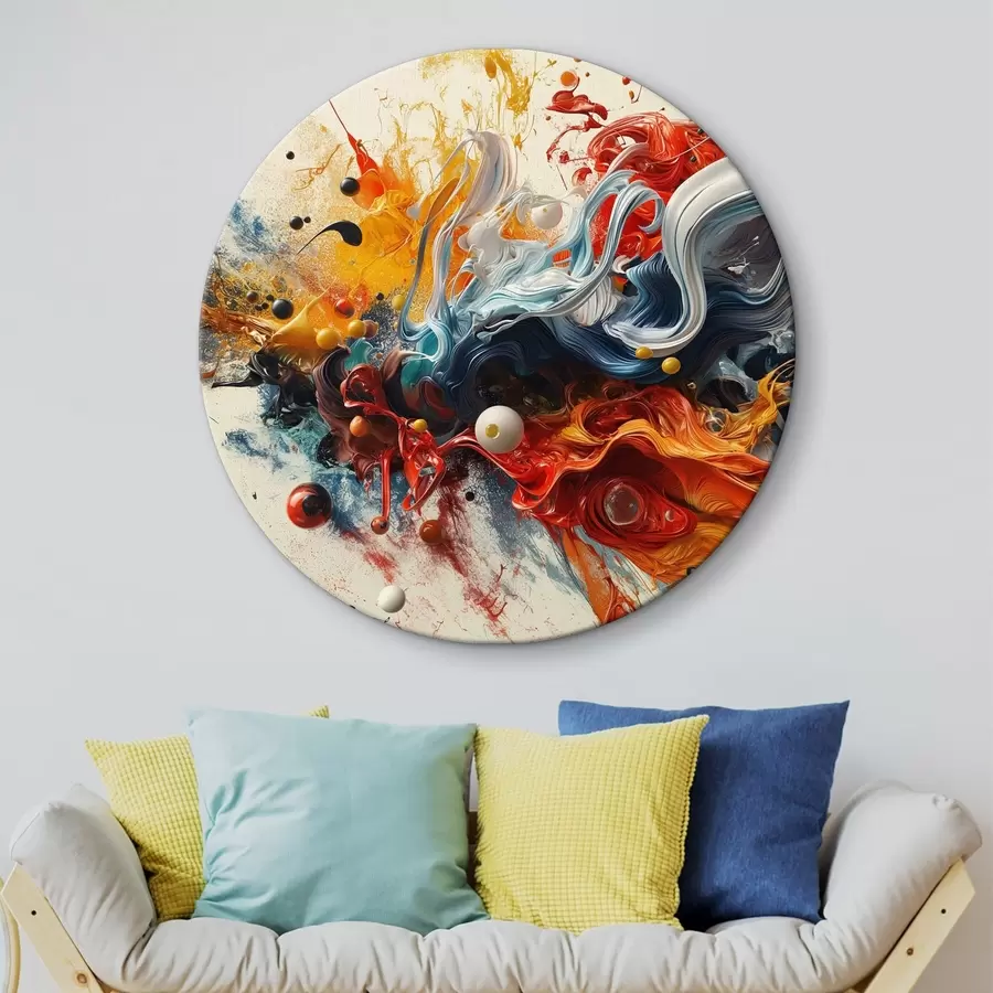 Wandbilder Spritzer von Farben abstrakten Hintergrund r38457