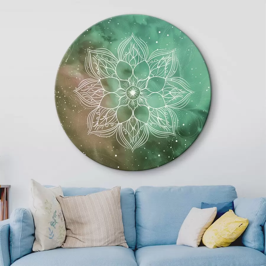 Wandbilder Mandala auf Aquarellhintergrund r38530
