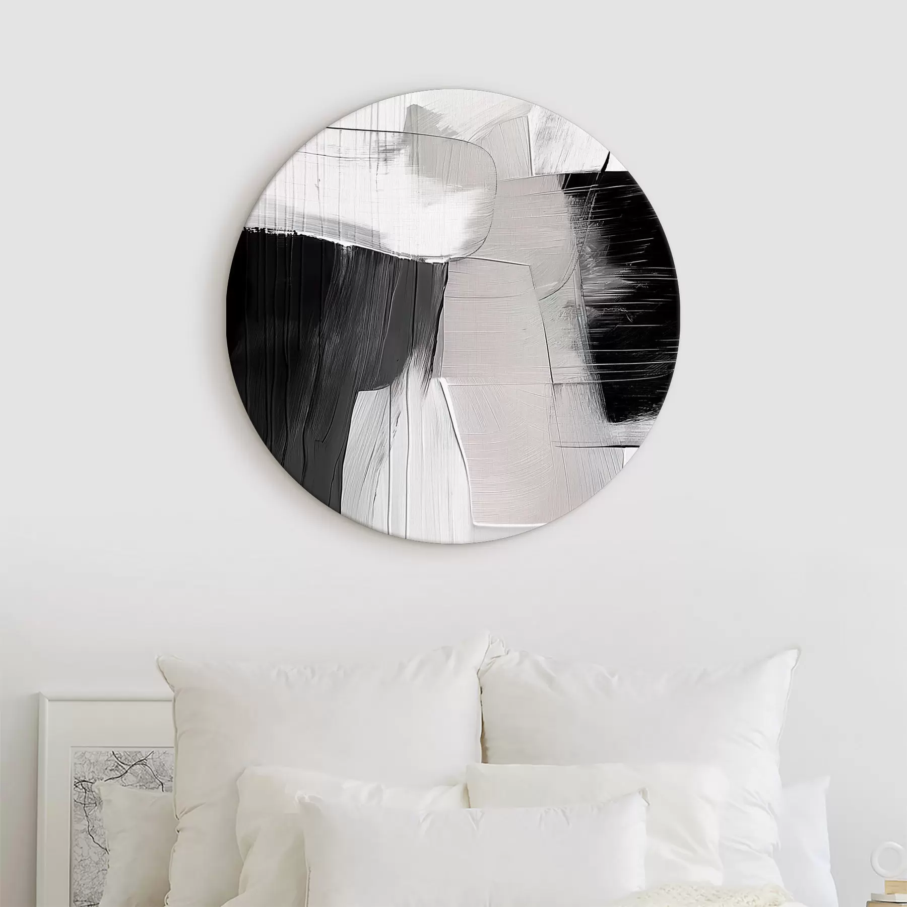 Wandbilder Graue und beige Abstraktion r39015