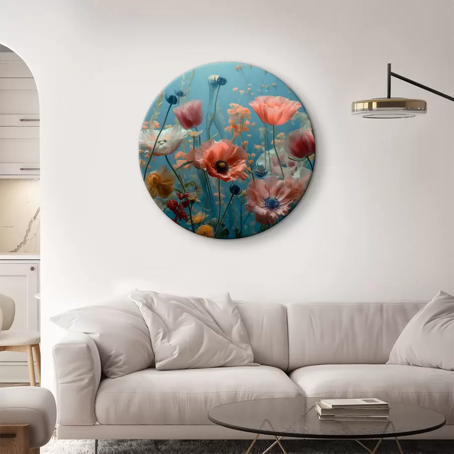 Wandbilder Wildblumen wie Mohnblumen, Tulpen und mehr r39752