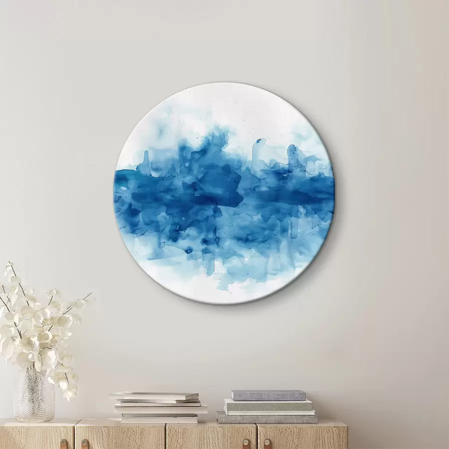 Wandbilder Aquarell, Flecken, blau r39954