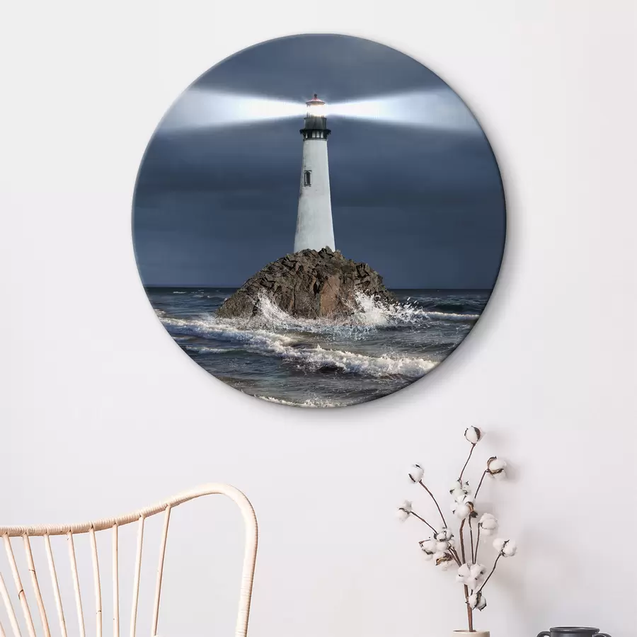 Wandbilder Wasser, Leuchtturm und Himmel r08187