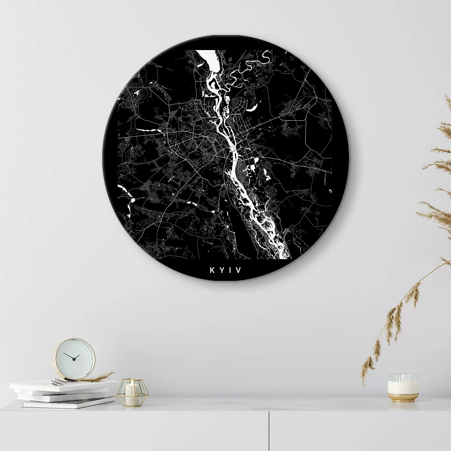 Wandbilder Wasser, Zweig und Baum r31428