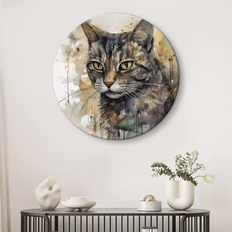 Wandbilder Katze, Felidae und Farbe r32299