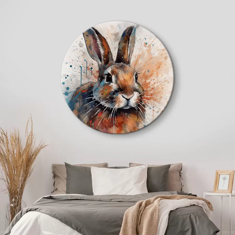 Fototapete Kaninchen, Kunstfarbe und Kaninchen und Hasen r32329