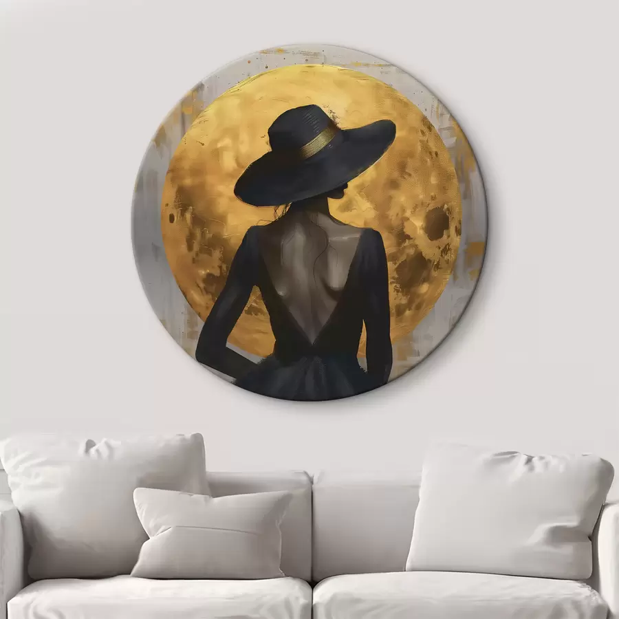 Wandbilder Mädchen in Schwarz r39685