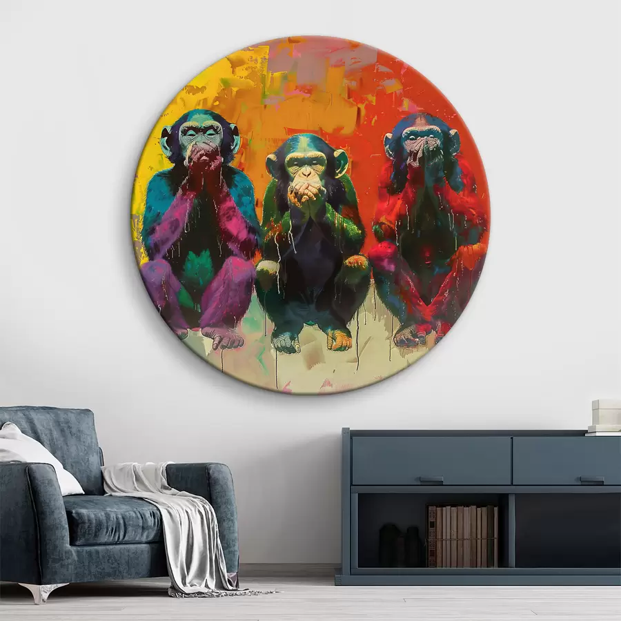 Wandbilder Drei Affen r39689