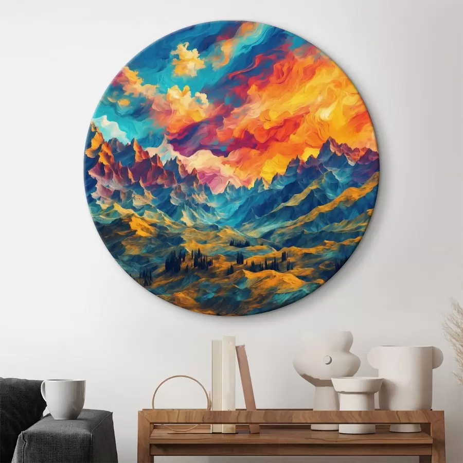 Wandbilder Abstrakter Blick auf die Berge r39861