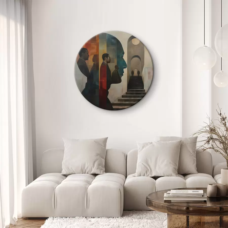 Wandbilder moderne Kunstprofile von Männern r40239