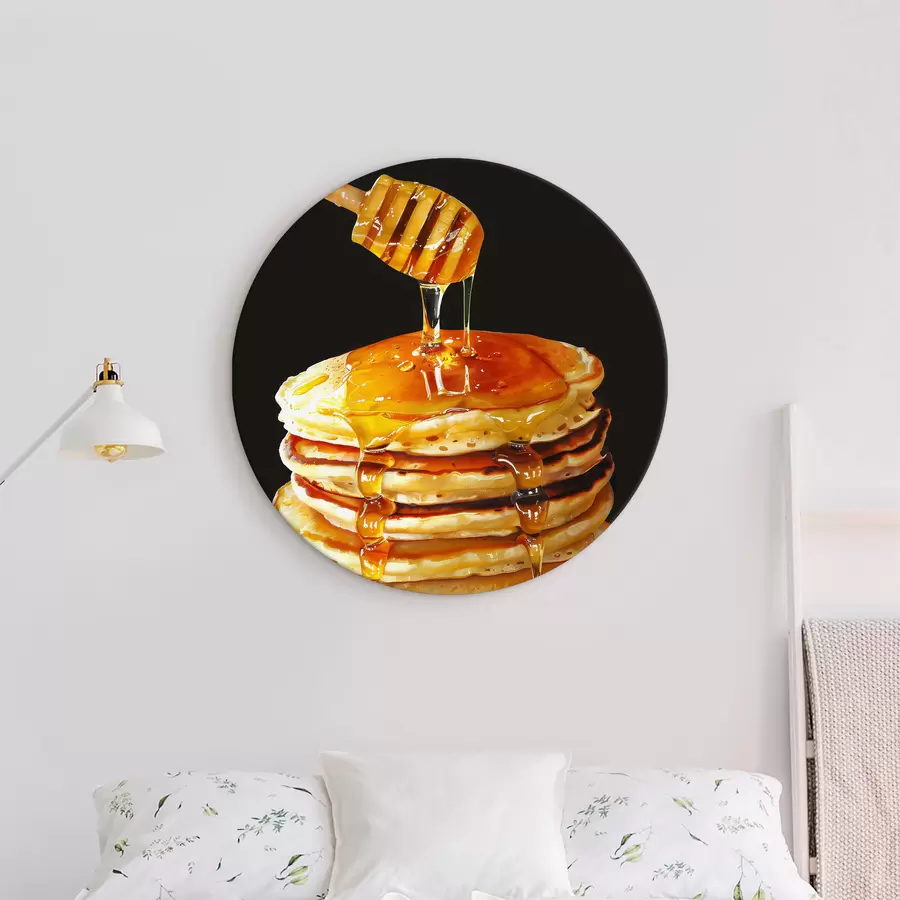 Wandbilder Pfannkuchen mit Honig r40374