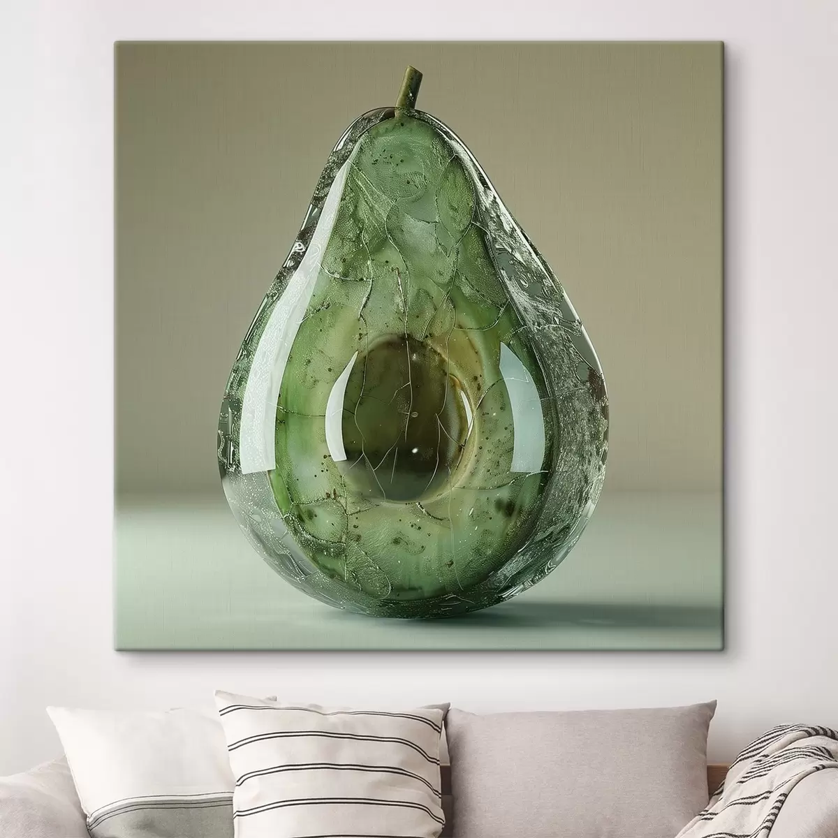 Wandbilder Gemüse, Glas Avocado s42068