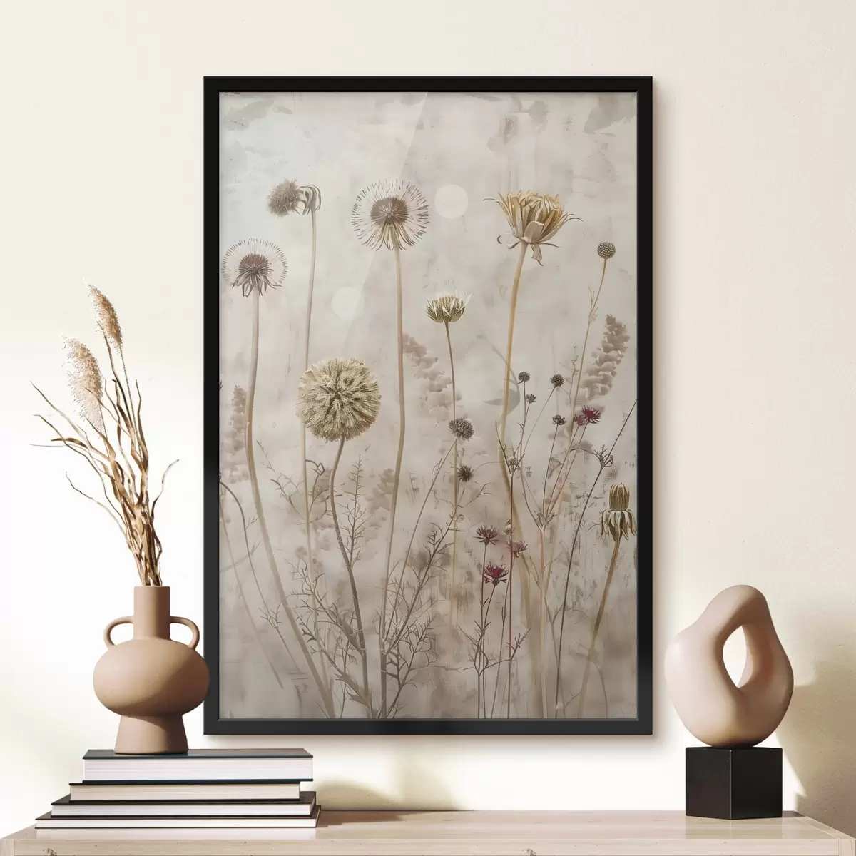 Poster Gruppe von Blumen und Pflanzen f38629